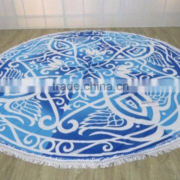 Round Beach Towels Mandala Circle Prints photo-2