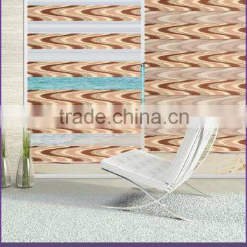 Faux Wood Style Polyester Fabric Zebra blinds/roller blinds/window blinds