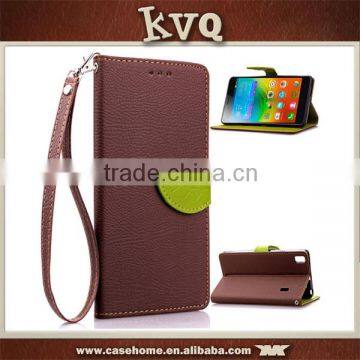 High quality leaf beltloop wallet leather case for huawei ascend p6 , leather case for huawei ascend y300