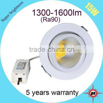 Rotatable High End Best Price Led Light 15w Cob Gimbal Downlight photo-5