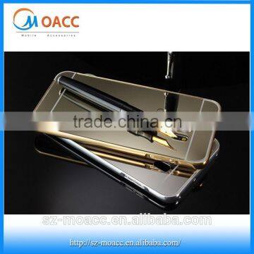 For Samsung s6 Edge Plus Bumper Case With Mirror Back,gold Aluminium Bumper Case For Samsung Galaxy s6 Edge Plus