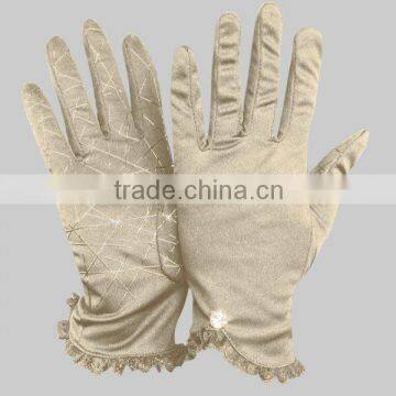 cotton hand glove for lady winter