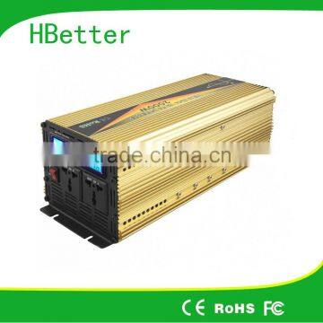 2000w LCD LED pure sine wave inverter with ups function