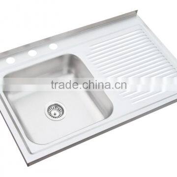 750*480mm XAL7548 Satin Finish Left Bowl Stainless Steel Sink Satin Finish Hot Sale for South America