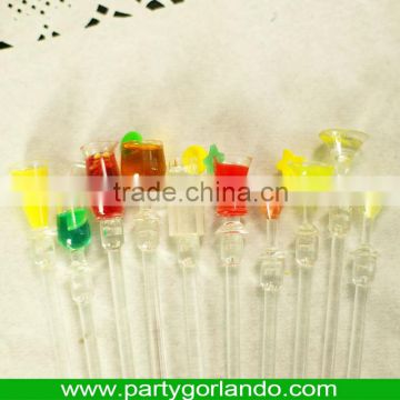 acrylic swizzle cocktail drinking stirrer