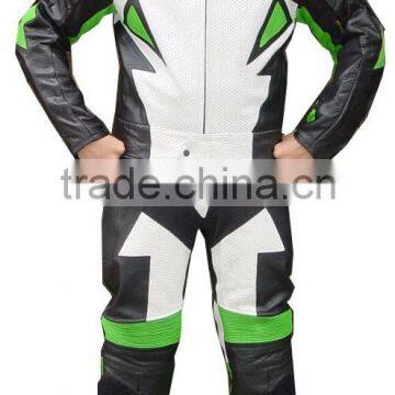 Motorcycle / Motorbike Leather Suit 2 pc Kevlar Padding