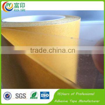 0.16mm Thickness High Strength Double Sided PET Adhesive Tape with Yellow Glassine Paper