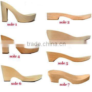 Wholesale Female Wood Soles High Heels