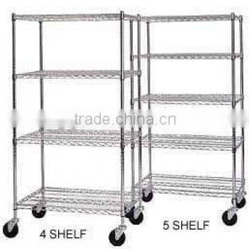 Stainless Steel Wire Utility Carts for electrolic factory