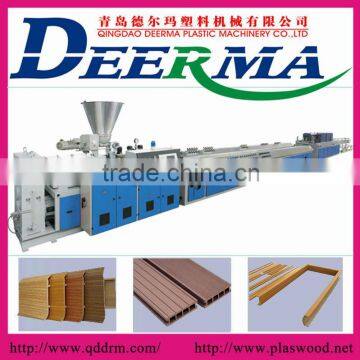 plastic wood profiles machine/wood plastic profile production line in qingdao