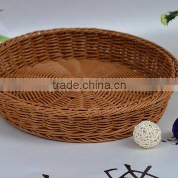 Wholesale Eco-friendly Handmade Plastic Rattan Basket