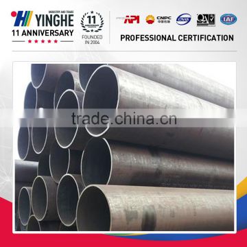 High quality large diameter welded black oil erw steel pipe