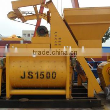 JS series concrete mixer with high quality double horizontal shafts auto JS1500 concrete mixer