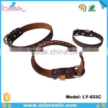 New Pet Supplies PVC Leather Custom Dog Collars 3D Star Pattern photo-2