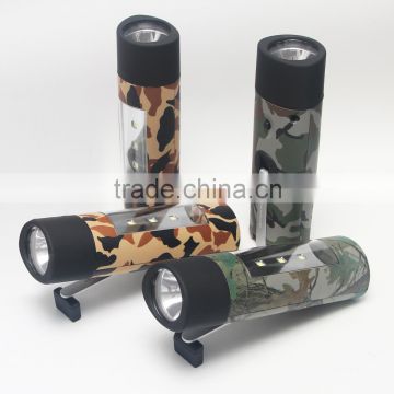 5V Long Range Hand Crank LED Flashlight With Rechargeable Battery