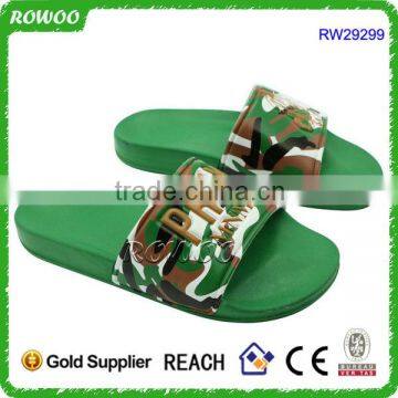 New design Men Bathroom Slippers Soft Customized Logo Slides Indoor Flat Sandals