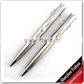 MT-02-silver metal pen with logo for promotional