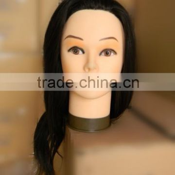 100% Human Hair Training Head for hairdresser,beauty school