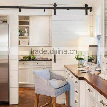 Horizon wood bar style sliding barn doors for kitchen