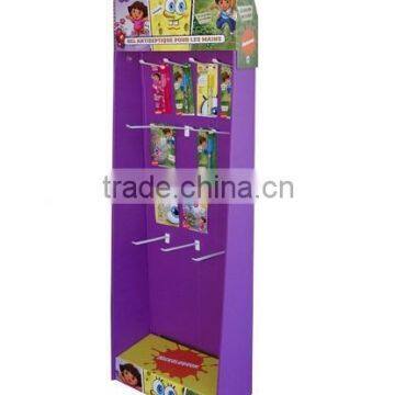 Cardboard Corrugated Hook Pegboard Display for Mobile Accessories