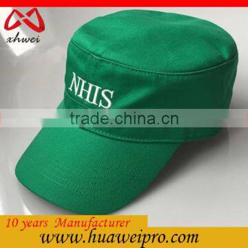 Alibaba china custom embroidery army green washed military cap