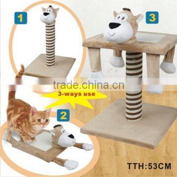 Whole sale Cat Scratch tree with animal shape head
