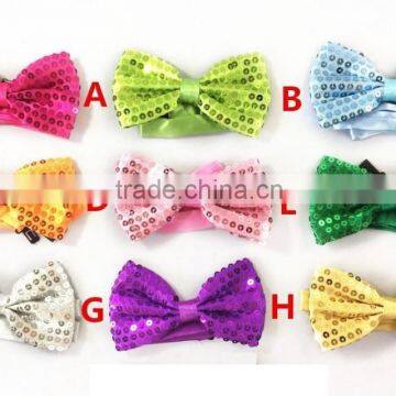 Shiny sequin bow tie