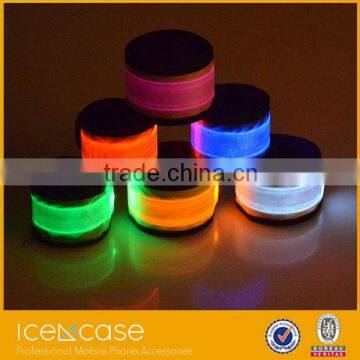 Colorful led wristband button led flash bracelet for sports