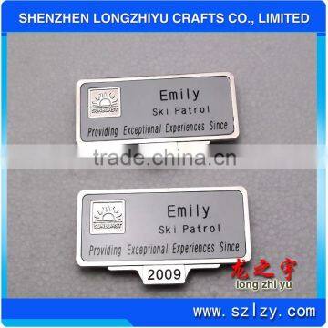 Newest Design Personalized Fancy Alloy Name Badge,OEM Metal Tag For Hotel Staff                        
                                                Quality Choice