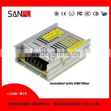 Sanpu non-waterproof 100w vehicle power supply 12v 24v output