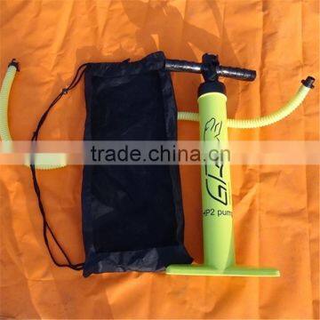 high quality inflatable board pump/ hand air pump with gauge/pump for sup boards