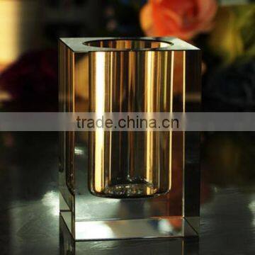 Transparent Crystal Pen Holder Office Table Decoration