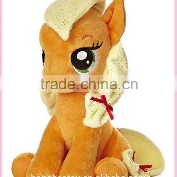 Funny cute Customized soft little brown pony stuffed toys baby plush toys