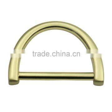 High quality zinc alloy shiny plating metal d shape buckle clasp 38mm wide