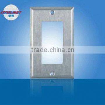 Steel Stainless Decorative GFCI Wall Switch Plate