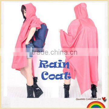 high quality hooded waterproof rain poncho