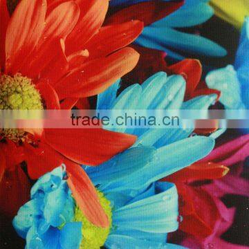 flower oil painting on glossy Non-woven Fabric paint canvas