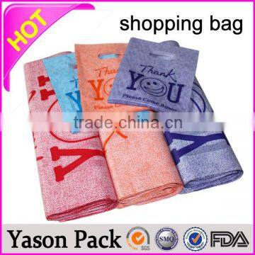 YASON flexible handle shopping bag foldable soft-loop handle bagplastic shopping bags with custom accepted color100% biodegradab