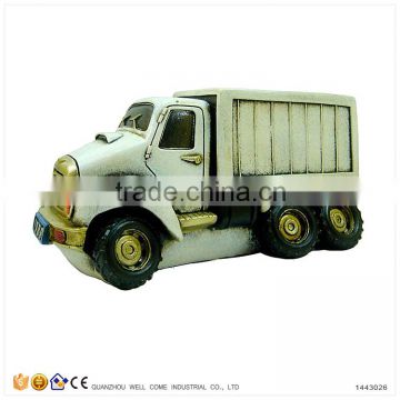 Piggy Bank Resin Toy Garbage Truck