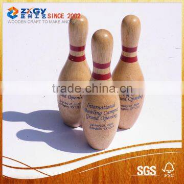 USBC approved glow natural wooden bowling pins for sales