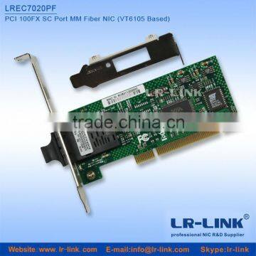 PCI VT6105 Chipset 100FX SC Port Fiber Network Card Support Boot Rom PCI Lan Card