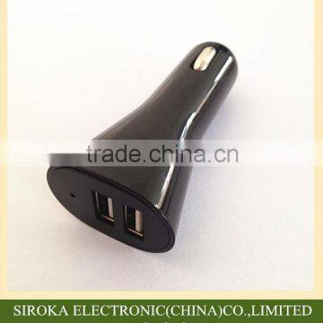 Promotional 2.1A+1A Dual In-car Charger 5V 2 in 1 Car Charger With IC Smart Chip