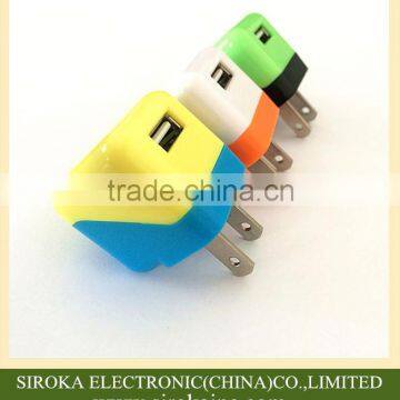 Customized Whipped Cream Color Chargers Universal 5V 1A Usb Travel Charger US Folding Plug for IPhone 6/ Samsung Smartphone photo-5