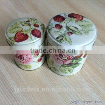 European style tea tin box