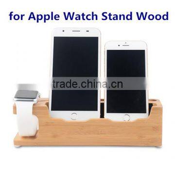 2016 Charging Stand for Apple Watch and for iPhone, for Apple Watch Holder Wood Multifunctional