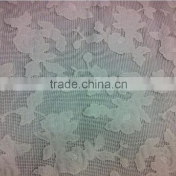 135 cm PU fabric embroidered lace fabric