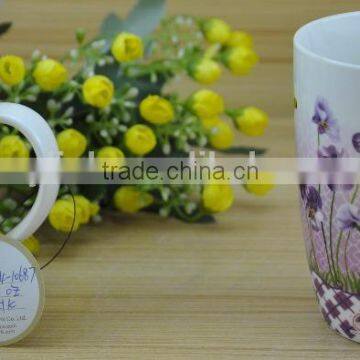 11OZ garden butterfly design full decal print coffee cups, shiny surface porcelain mug, KL5004-10687