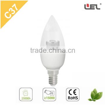 C37 AC220V-240V Candle LED Bulb E14 gate lamp 5W innovalight LED fairground lights