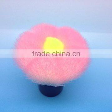 Pink Flower Shape Make up Kabuki Brush/synthetic Hair Cosmetic Brushes photo-2