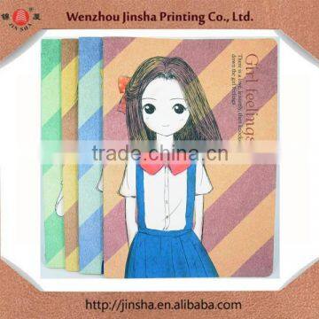 Soft Cover PU A5 Size Printing Sewing Thread Promotion Notebook